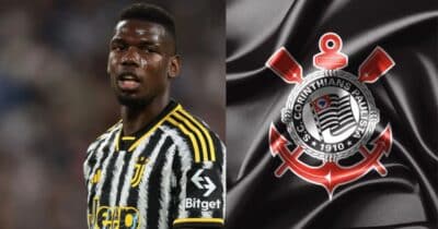 Pogba e rasteira no Corinthians - Foto Reprodução Internet