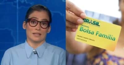 Renata Vasconcellos / Bolsa Família - Montagem TVFOCO