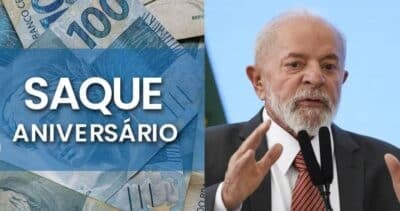 Saque-Aniversário / Lula - Montagem: TVFOCO