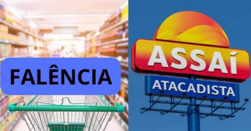 Supermercado famoso como Assaí tem falência decretada (Reprodução/Montagem TV Foco/Canva)