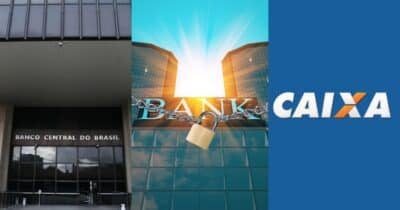 Banco popular como Caixa tem falência decretada pelo Banco Central (Reprodução/Montagem TV Foco/Canva)