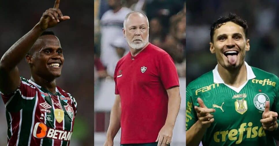 Fluminense oferece 2 estrelas ao Palmeiras pra ter dupla de Veiga (Reprodução/CNN Brasil/O Globo/Lance!)