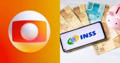 Globo e o INSS (Reprodução/Montagem TV Foco/Canva)