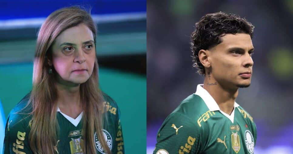 Leila crava sobre adeus de Richard Ríos no Palmeiras (Reprodução/Verdão WEB/LANCE!)