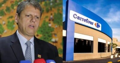 Tarcísio de Freitas / Carrefour - Montagem: TVFOCO