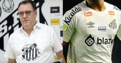 Teixeira e jogador do Santos - Foto Reprodução Internet