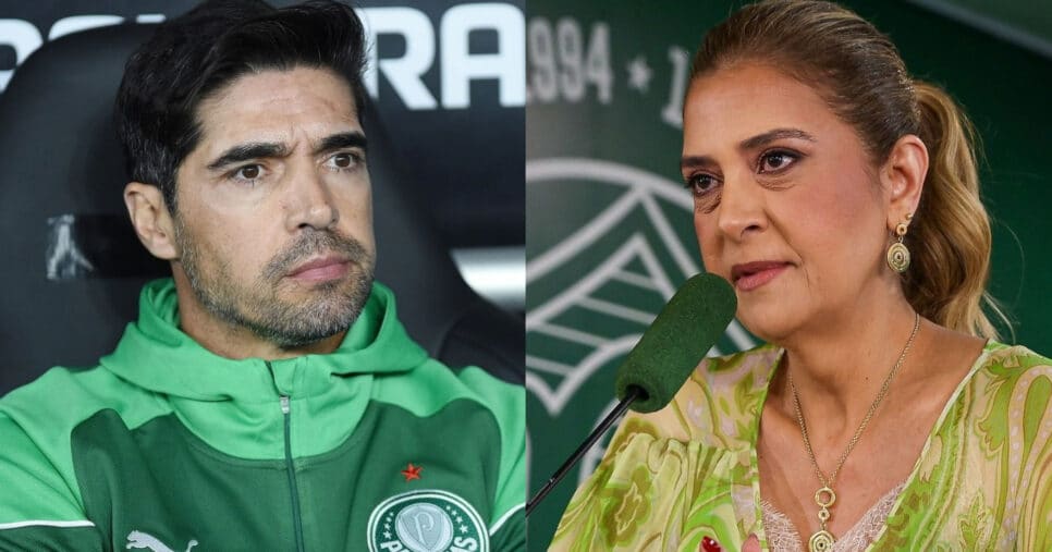 Leila Pereira ciente: Abel bate martelo sobre adeus ao Palmeiras (Foto: Reprodução/Montagem TV Foco)