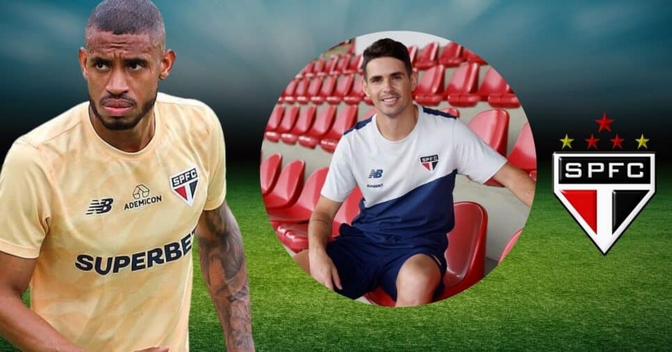 André Silva e Oscar (Foto: Reprodução / São Paulo / Canva / Montagem TV Foco)