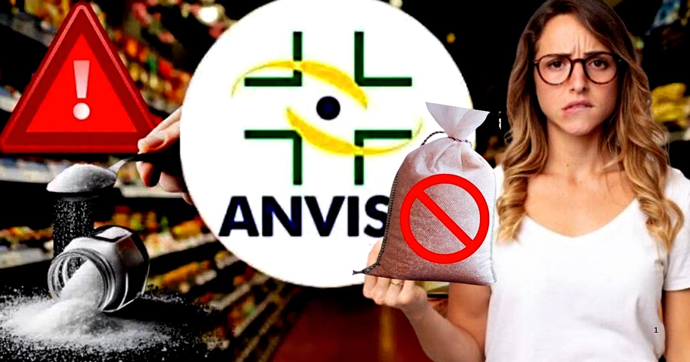 ANVISA comunica retirada de sal após risco (Foto Reprodução/Montagem/Lennita/Tv Foco/Canva)