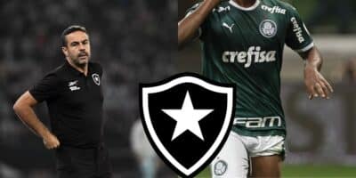 3 viradas no Botafogo envolvendo Artur Jorge e craque do Palmeiras (Reprodução: André Durão / Montagem TV Foco)