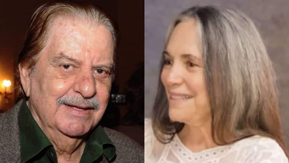 Do além, Hugo Carvana traz mensagem de arrepiar à Regina Duarte (Foto: Reprodução/ Internet/ Montagem)