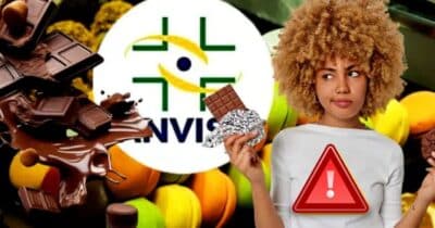 ANVISA emite alerta após retirada às pressas de chocolate do mercado (Foto Reprodução/Montagem/Lennita/Tv Foco/ANVISA/Freepik/Canva)