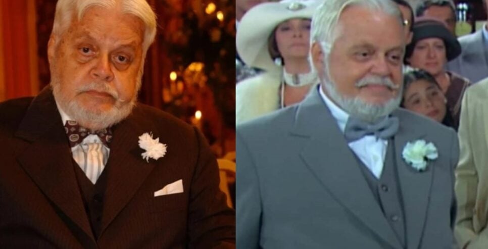 Cláudio Corrêa e Castro como o Conde Klaus Von Burgo (Fotos: Reprodução/ Divulgação, Globo/ Montagem TV Foco)