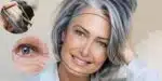 Corte de cabelo que disfarça rugas e sinais do tempo ideal para 45+ e rosto redondo (Foto: Internet)