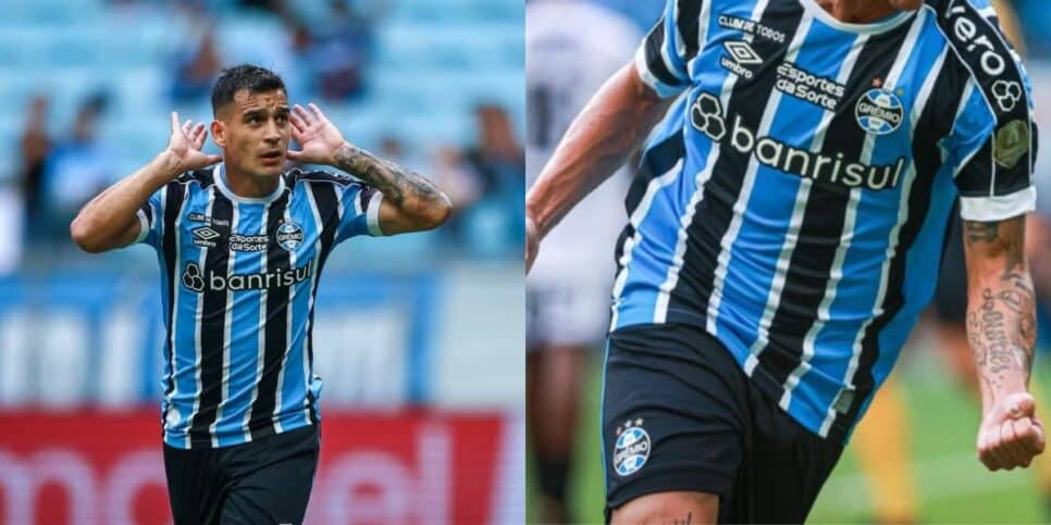 Cristaldo e mais um podem dar adeus do Grêmio (Reprodução: Lucas Uebel)