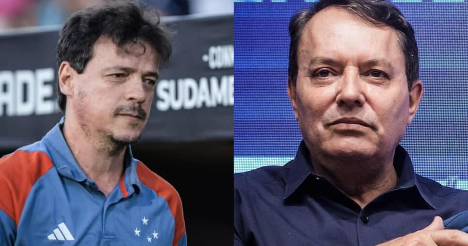 Diniz e Pedrinho BH autorizam expulsão de 5 craques do Cruzeiro (Foto: Reprodução/Montagem TV Foco)