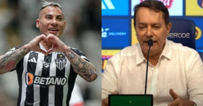 Pedrinho BH crava contratação de Vargas no Cruzeiro em 2025 (Foto: Reprodução/Montagem TV Foco)