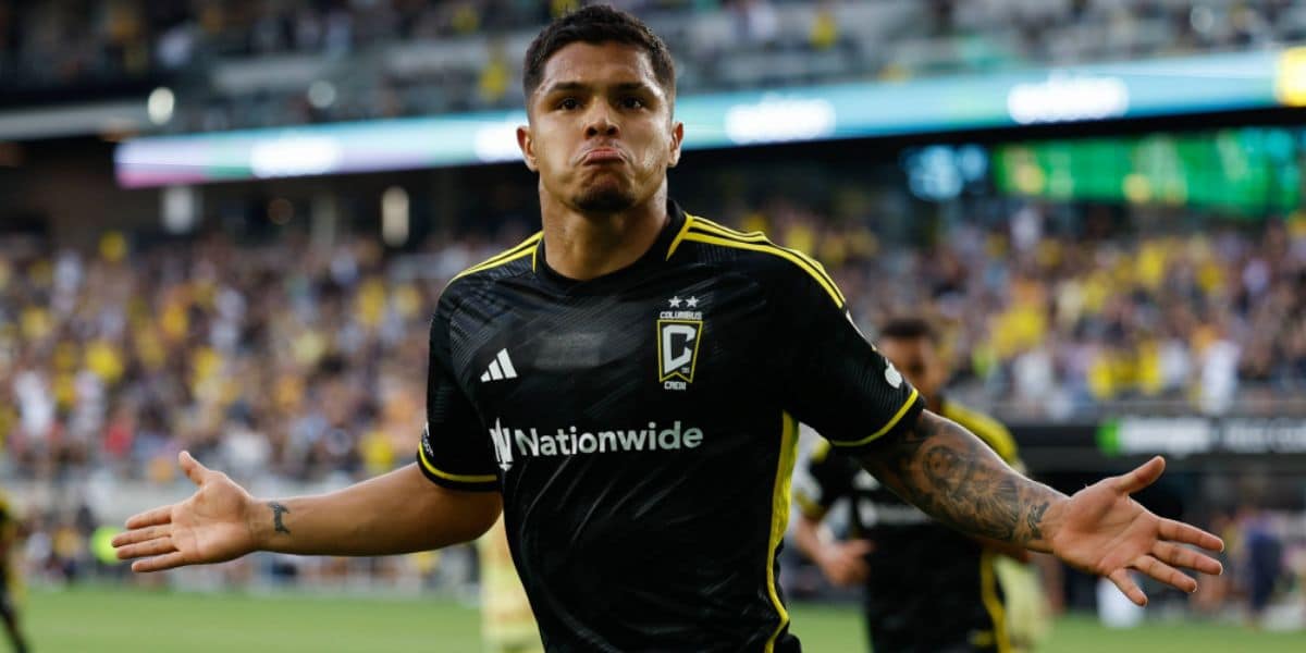 Cucho Hernández no radar no Botafogo (Reprodução: Columbus Crew)