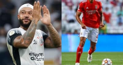 R$48M pra jogar com Depay: Corinthians arma retorno de craque (Foto: Reprodução/Montagem TV Foco)