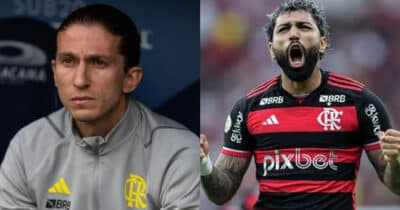 Flamengo: Filipe Luís crava substituto de Gabigol para 2025 (Foto: Reprodução/Montagem TV Foco)