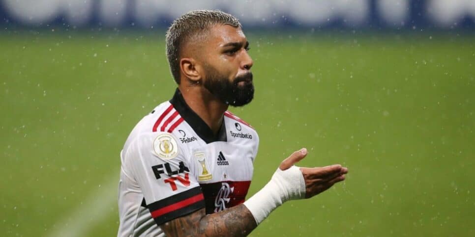 Gabigol teve jogo de despedida no Flamengo (Reprodução: Diego Vara/Reuters)