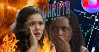 Bia no inferno e Beatriz quase morrendo em 2 tragédias de Garota do Momento (Fotos: Reprodução/ TV Globo/ Freepik/ Montagem TV Foco)