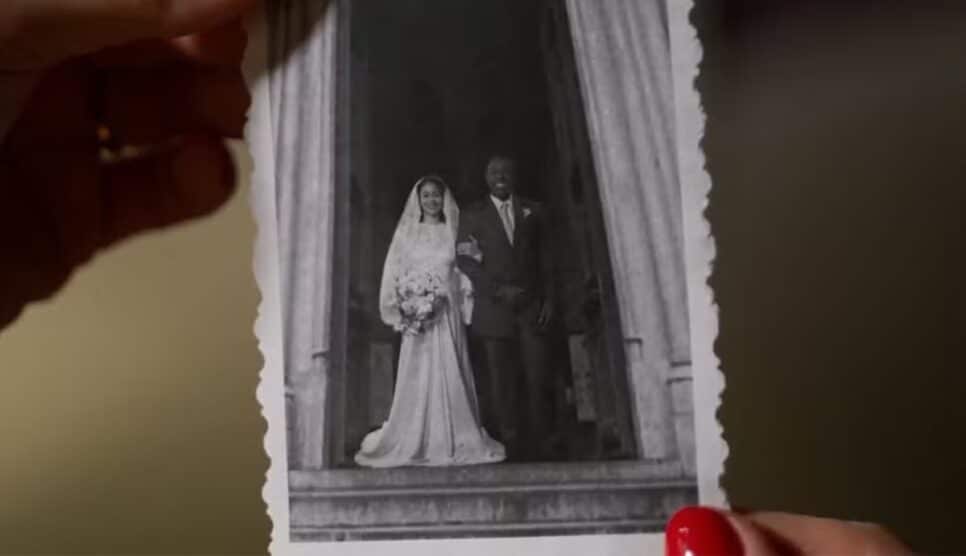 Casamento de Clarice com outro homem em igreja de Petrópolis (Foto: Reprodução/ TV Globo)