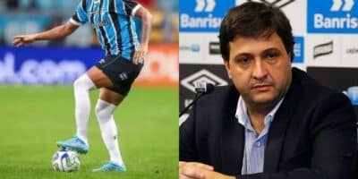 Guerra define expulsão de craque do Grêmio (Reprodução: Montagem TV Foco)