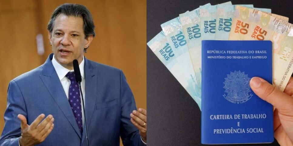 Haddad ciente de salário mínimo de R$1.670 a lista de CLTs (Reprodução: Adriano Machado)