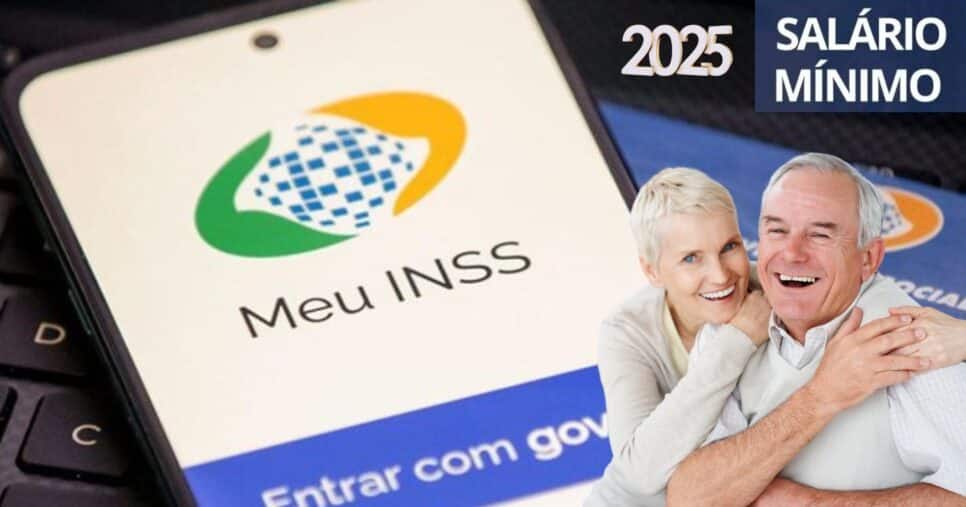 INSS, aposentados e salário mínimo (Foto: Reprodução / Gov / Canva)