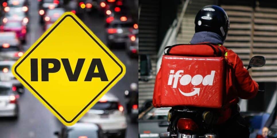 Decreto com fim do IPVA para motoqueiros do iFood em 2025 (Reprodução: Montagem TV Foco)