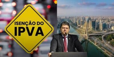 IPVA isento em São Paulo, confirmado por Tarcísio (Reprodução: Montagem TV Foco)