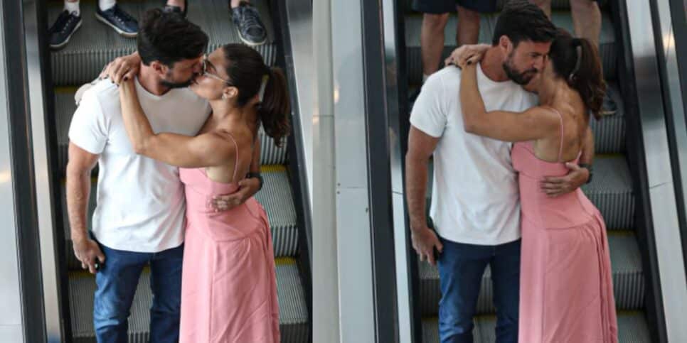 Juliana Paes é flagrada em clima de romance com o marido (Foto: EDSON DOUGLAS/ Agnews)