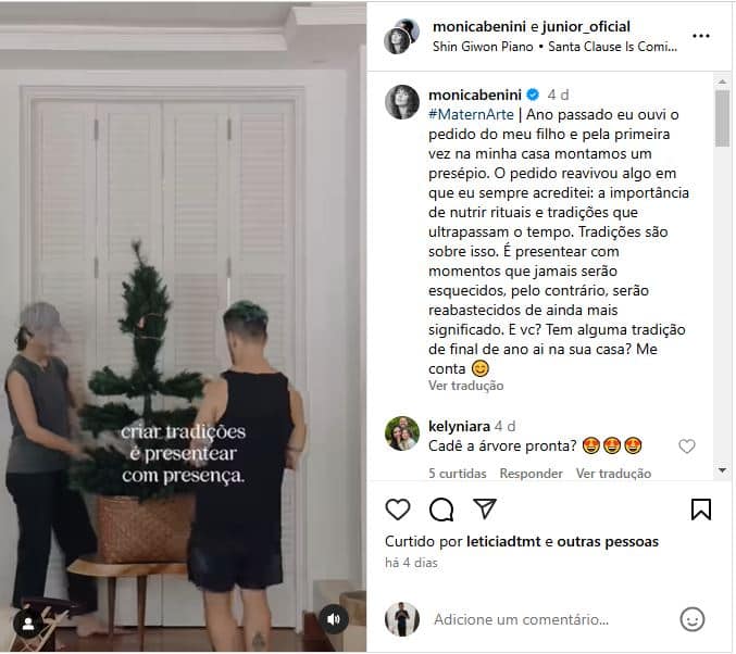 Júnior Lima ao lado da esposa, Monica Benini - Foto: Instagram
