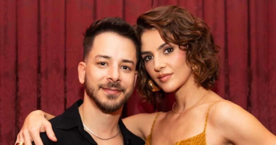 O cantor ao lado da esposa, Monica Benini - Foto: Internet