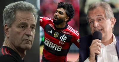 R$30M: Bap libera PIX no Flamengo para assinar com Gabigol (Foto: Reprodução/Montagem TV Foco)