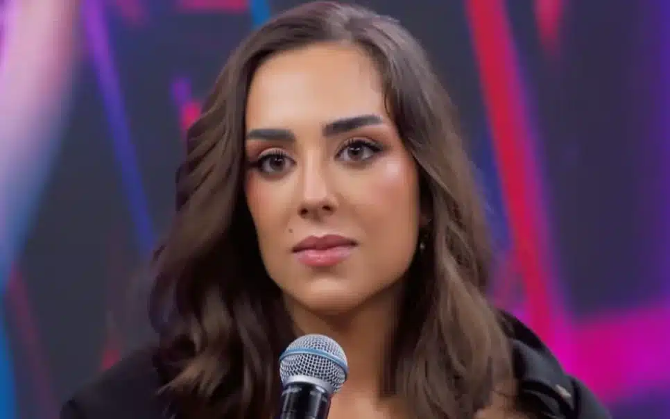 Lara Silva, a filha mais velha de Faustão, no Domingão com Huck (Foto: Reprodução/ Internet)