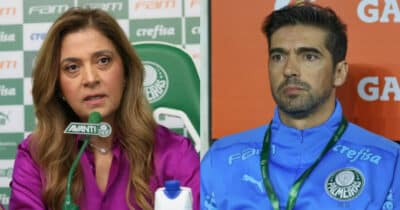 Leila ciente: Abel Ferreira tem demissão validada no Palmeiras (Foto: Reprodução/Montagem TV Foco)