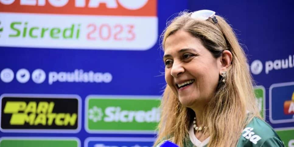 Leila Pereira será presidente do Palmeiras até 2027 (Reprodução: Marcos Ribolli)