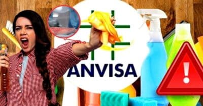 ANVISA retira produto de limpeza de circulação após risco  (Foto Reprodução/Montagem/Lennita/Tv Foco/ANVISA/Freepik/Canva)