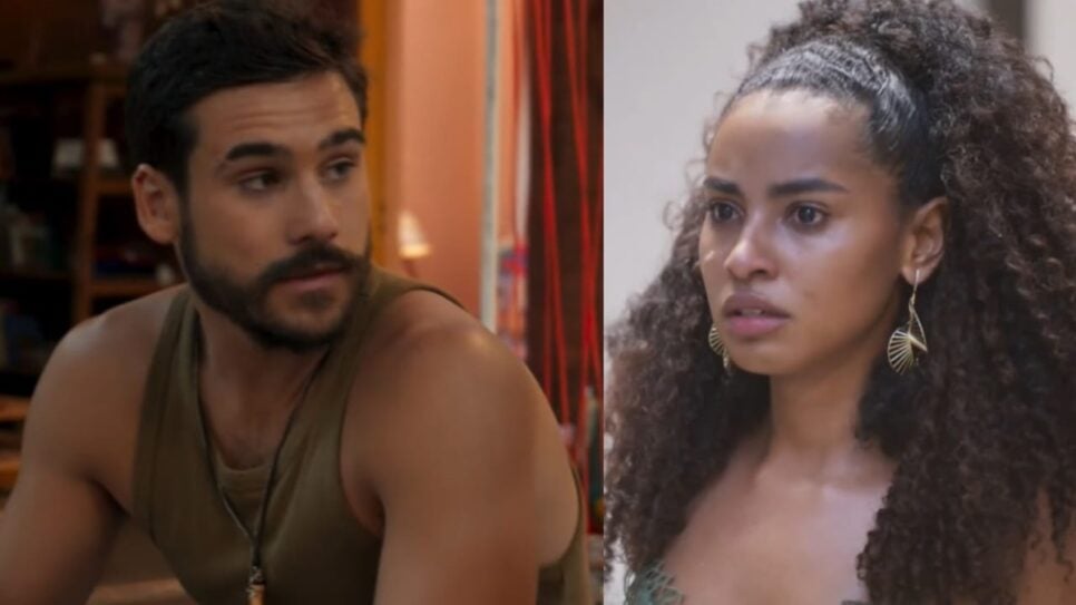 Mania de Você: Rudá e Viola serão prejudicados em casamento com notícia (Fotos: Reprodução/ TV Globo/ Montagem TV Foco)