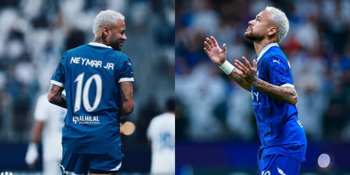 Neymar atuou pouco com a camisa do Al-Hilal (Reprodução: Instagram)