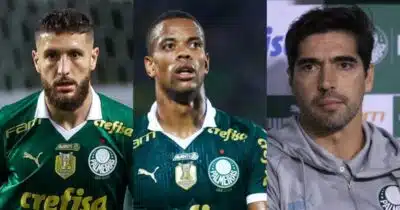 Abel em prantos com debandada de 7 joias no Palmeiras - Foto: Montagem