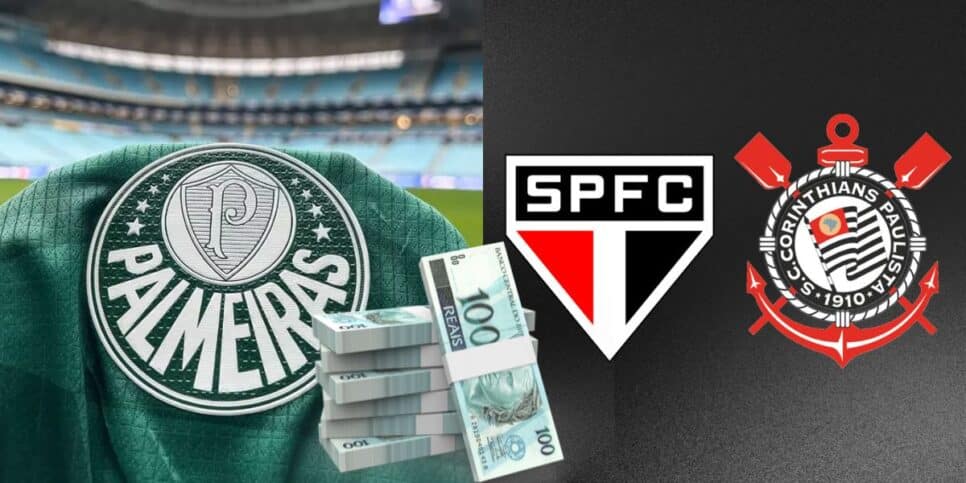 Palmeiras bate São Paulo e Corinthians com reforço de R$34M (Reprodução: Montagem TV Foco)