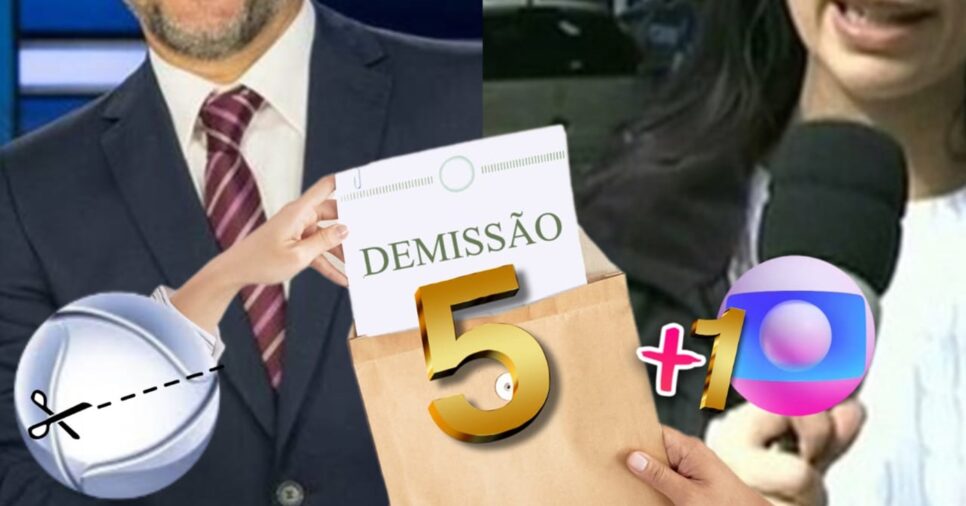 Record promove novo pacotão de demissão com adeus de 5 estrelas e +1 da Globo (Fotos: Reprodução/ Record/ Freepik/ Montagem)
