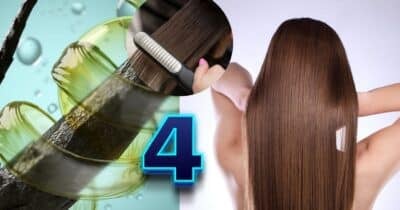 Queratina natural e mulher com cabelo liso (Foto: Reprodução / Canva / Montagem TV Foco)