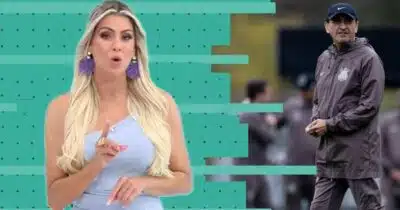 Renata Fan apresenta o Jogo Aberto da Band (Foto: Reprodução - Band)