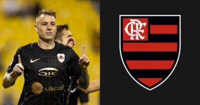 Denílson crava contratação de Roger Guedes no Flamengo - (Montagem / TV FOCO)