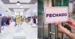 A falência de grande loja em shopping (Foto: Divulgação)