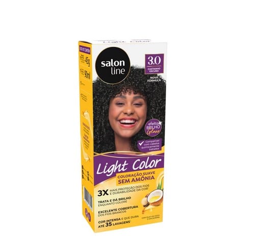 Coloração suave Light Color 3.0 Castanho Escuro Salon Line (Foto: Reprodução / Salonline)
